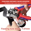 Belt Hole Puncher, Preciva 10 Sizes Leather Hole Punch, with