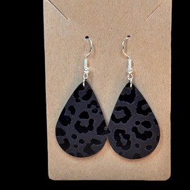 Cheetah print earrings