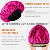 Silk Bonnet for Sleeping,Bonnet for Men and Women,Double Layer Satin