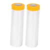 Mipcase 2Rolls Outdoor Window Insulation Kit Weatherproofing Pe Shrink Film