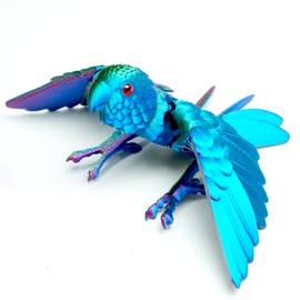 3D Print Parrot Figure, Bird with Wing,Movable Joints, Home Office Decor,Interesting Toys for Autism/ADHD,Festival Gifts toco,Fidget Toys, Executive Desk Animals Toy