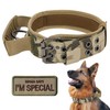 Tactical Dog Collar, Adjustable Nylon Military Training Dog Collar Reflective