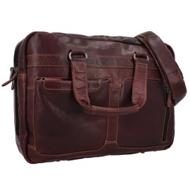 Gusti laptop bags business bag work bag Brown leather Men/Mens true leather - Ripley