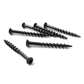 200 BLACK Stainless Steel Decking Screws 4mm x 40mm TORX T15 Small Trim Head
