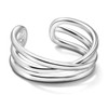 Desnuage Silver Plated Rings for Women Adjustable Open Ring Vintage