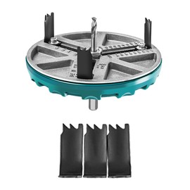 Multifunctional Universal Woodworking Hole Opener, Adjustable Punch Saw Tool For Drilling, Adjustable Hole Saw, Adjustable Punching Saw Diameter 45-130MM Woodworking Cutting Tools Hole Opener, Round Hole Opener Tool for Opening Holes in Wooden Boards, Gy