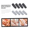 Mikinona 8pcs Electronic Foot File Roller Heads Accessory Replacement Heads