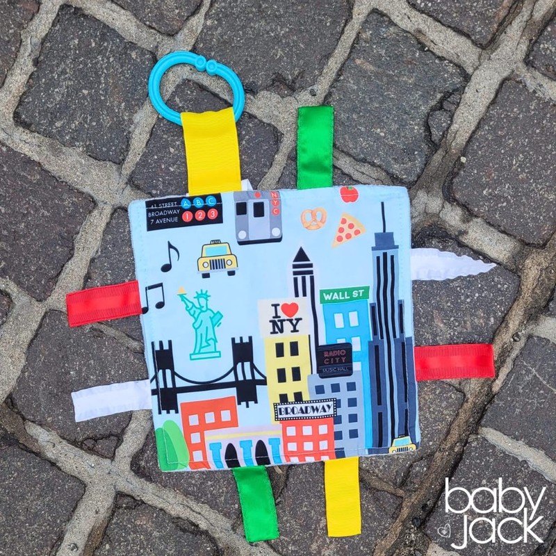 Baby Jack & Co 8x8” Learning Lovey NYC New York