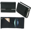 J.Jones Slim Wallet with Coin Compartment and RFID Protection, Genuine