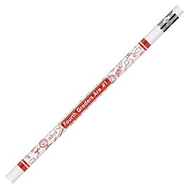 J.R. Moon Pencil JRM7864B 4th Graders are #1 Pencils, 0.5" Height, 2.1" Wide, 7.4" Length (12 Count)