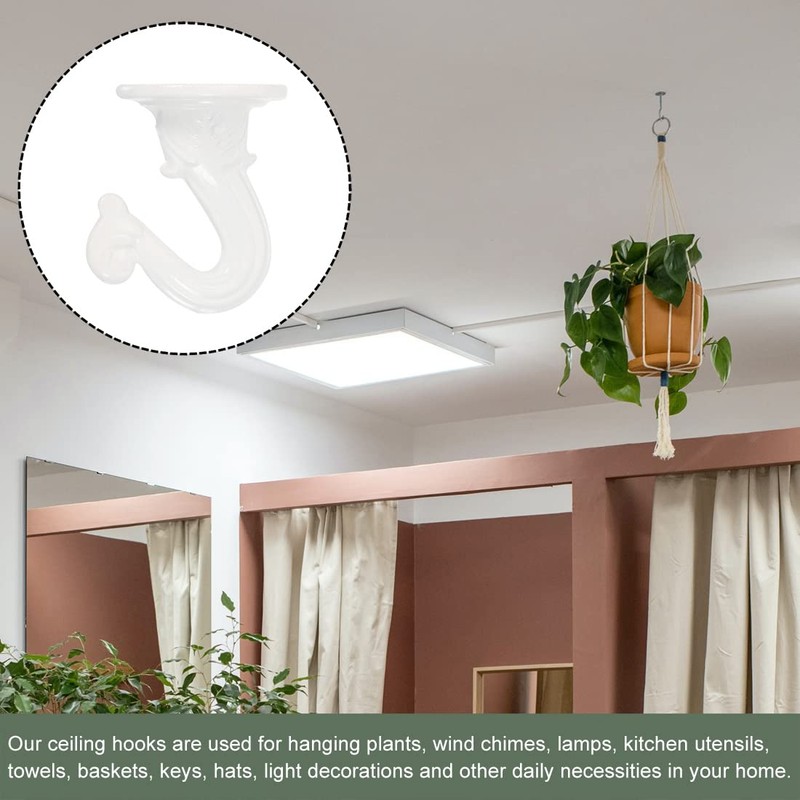 YOKIVE 4 Set Ceiling Hook Kit, Heavy Swag Hanging Hook