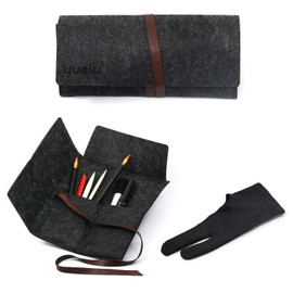 Scratch Art Tools, 9 Pcs Scratching Drawing Tools Set: Artist Glove, Tools Bag, Scratch Coloring Pens, Plastic and Wooden Stylus, Scraper, Repair Pen, Clean Brush for Adults & Kids Painting Paper