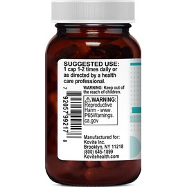 Kovite Bilberry Extract Supplement - 60 Vegetarian Kosher Capsules with 300 mg Organic Bilberry Leaf & Potent Fruit Extract – Full Spectrum - Supports Eye Health – Non-GMO and Gluten Free