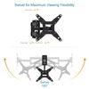 EVERVIEW Full Motion TV Monitor Wall Mount Bracket Articulating Arms