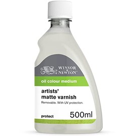 Winsor & Newton Professional Artists' Matt Varnish, 500ml (16.9-oz) Bottle