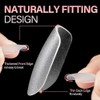 AILLSA Uñas Postizas Extra Cortas Cuadradas, Uñas de Gel, Uñas
