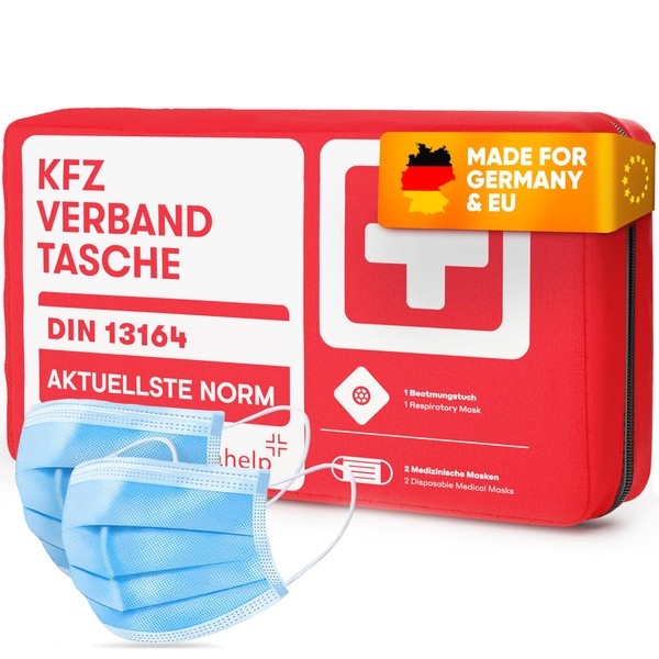 PURAHELP Car First Aid Bag According to Current Standard 2024