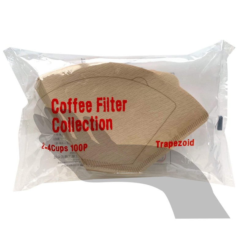 Cane Paperwork Coffee Filters, KS Trapezoid Shape, For 2-4 Cups,