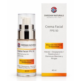 Protector solar facial SPF 50 despigmentante para rostro, hidratante de día para todo tipo de piel, propiedades antiinflamatorias, 40 ml