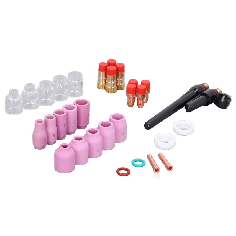TIG Welding Torch Accessories Glass Cups Gas Lens Chuck Alumina