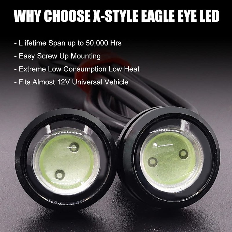 X-STYLE LED Daylight Eagle Eye LED Ice Blue Large Ball
