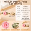 100 Pcs Mini Satin Ribbon Rose for Crafts