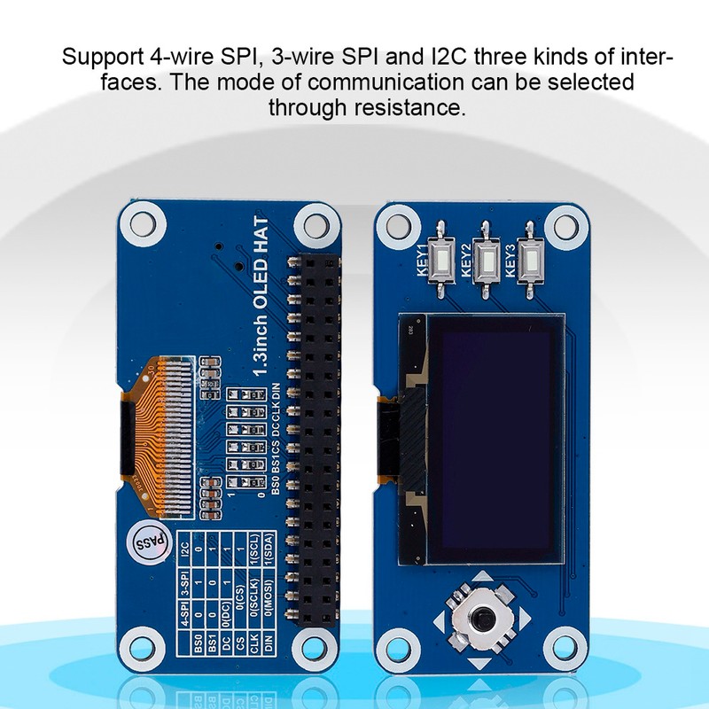 1.3 inch OLED Display HAT Expansion Board For Raspberry Pi