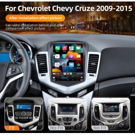Car Apple Carplay Radio GPS Stereo w/Camera For Chevy Cruze 2009-2015 Android 12