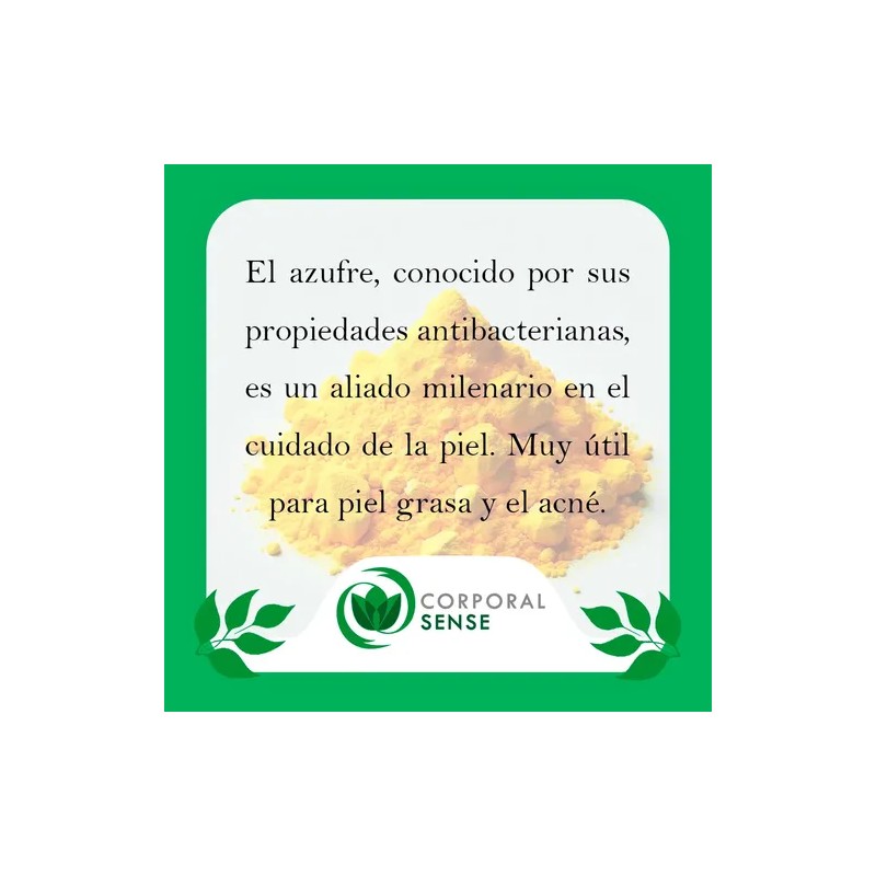 Jabón Facial Con Azufre Corporal Sense Barra 80g