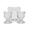 HealthAndYoga™ ChillEyes Transparent Glass Eye Wash Cup - Effective Eye