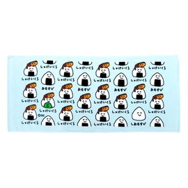 Face Towel [Omusubisan] Printed Long Towel, Okaki Series