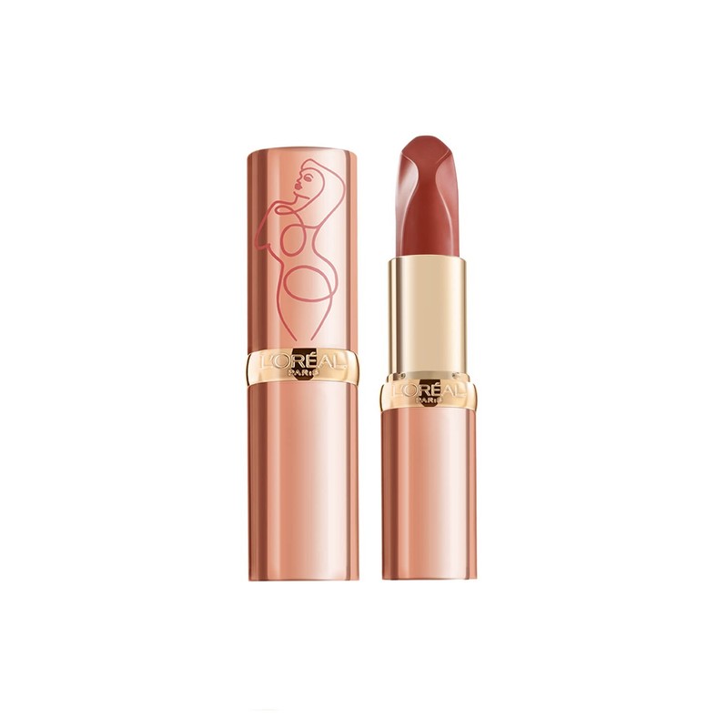 L'Oréal Paris Lippenstift mit samtigem Finish im intensiven Nude-Ton, Color