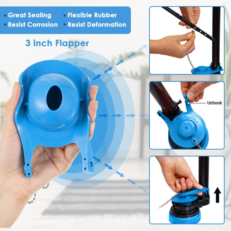 Saillong Toilet Float Replacement Kit, Universal Toilet Flusher Replacement Kit