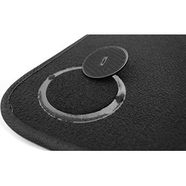 kh Teile Set of 4 Velcro Plate Floor Mats Attachment Holder Floor Holder Car Carpet Rubber Mats (Screwable, Also for Retrofitting)
