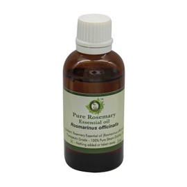 R V Essential Pure Rosemary Essential Oil 10 ml (0.338 ounces) - Rosmarinus officinalis (100% Pure and Natural Steam Distillated) Pure Rosemary Essential Oil