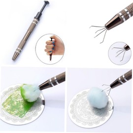 Healeved 2pcs Manicure Accessories Cotton Claw Nail Tool Manicure Tools Nail Cleaning Tool Nailkindy Manicure Cotton Cleaning Tools Manicure Saver Cotton Balls Claw Gel Tools