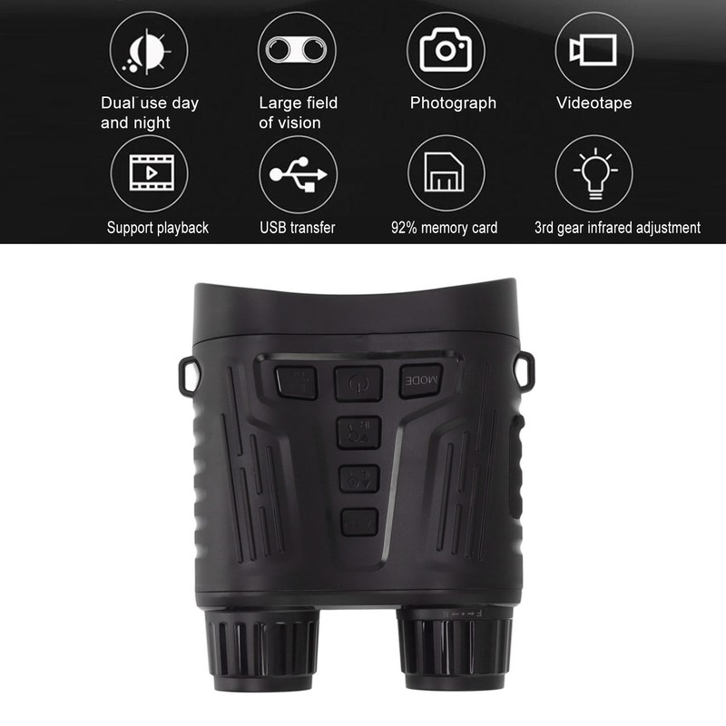 Night Vision Goggles 36M Photo 4K Video Playback Brightness Adjustable