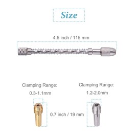 Saipe 20pcs Mini Drill Bit Set + 2pcs Drill Bit Chuck, Spiral Hand Push Drill Chuck Twist Bit Micro Tool for Jewelry Making, DIY, Wood, Jewelry, Resin, Plastic (0.3-2mm)