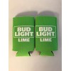 BUD LIGHT LIME Koozie Fits 12 oz Slim Can NEW