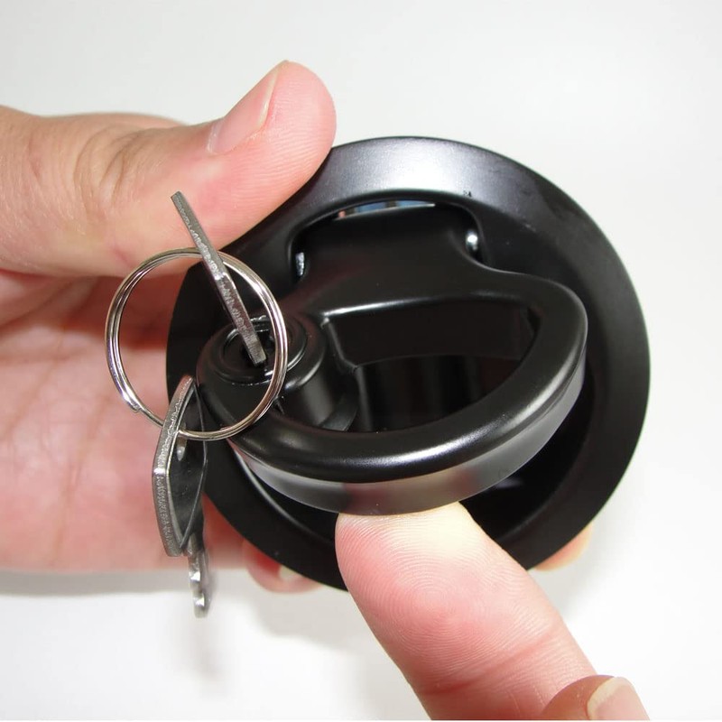 WJSKDQ 4PCS Boat Hatch Handle Round Boat Latches Flush Pull