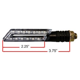 OZ-USA Naked Turn Signal Led Dual Sport Motorcycle Dirt Bike Light Street Fighter XR ZL