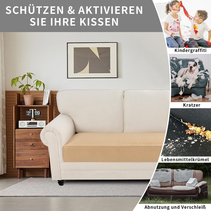 Easy-Going Stretch Sofa Couch Cover 3 Seater, 1 Piece Universal