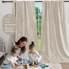 Deconovo Blackout Back Tab Silver Curved Wave Pattern Printed Curtains,