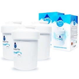 3-Pack Replacement for General Electric PSS26PSTASS Refrigerator Water Filter - Compatible with General Electric MWF, MWFP Fridge Water Filter Cartridge