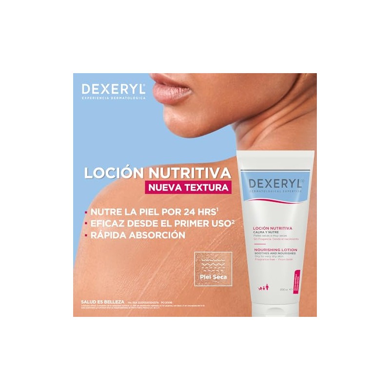 Dexeryl Loción Hidratante Nutritiva Piel Seca y Muy Seca Nutre
