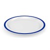Ornamin Flat Plate Diameter 26 cm Blue Melamine Edge (Model