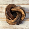 Thorness Rustic Wooden 3-Link Knot Ornament for Home Décor -
