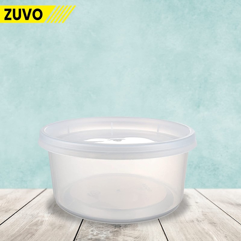 Zuvo Plastic Sauce Containers with Lids - 04 OZ (50