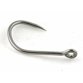 25 WIDE GAPE Size 8 eyed BARBLESS carp hooks fishing
