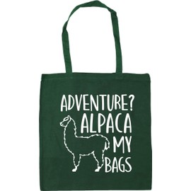 Hippowarehouse Adventure alpaca my bags Tote Shopping Gym Beach Bag 42cm x38cm, 10 litres